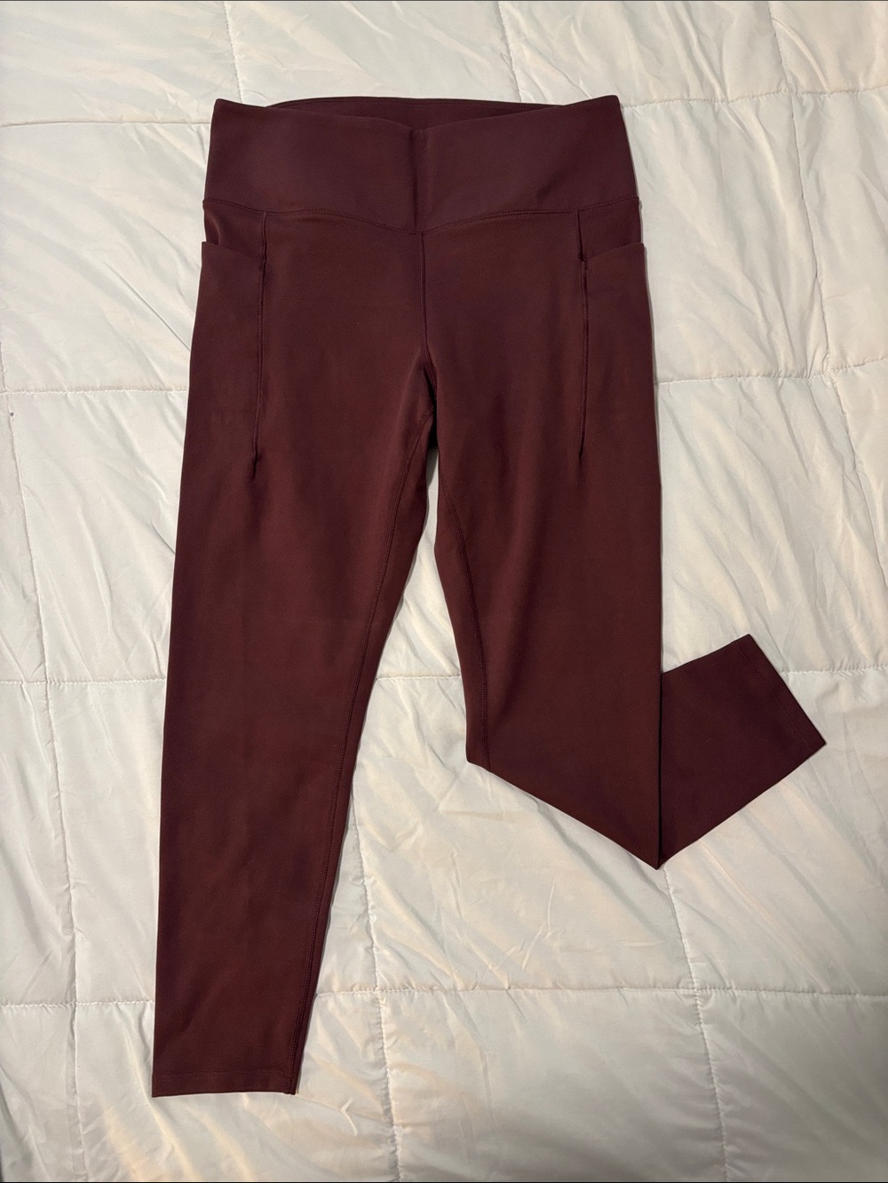 Danskin Burgundy High-Rise Performance Leggings